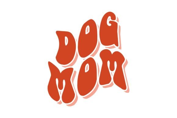 Dog Mom Groovy Retro SVG Design: Graphics and Crafts for Publishers