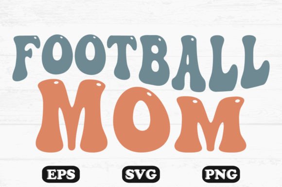 Football Mom Retro Wavy Svg Designs Graphics and Crafts Review
