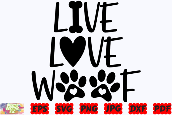 Live Love Woof SVG Dog Mom Review