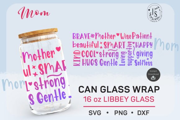 Mothers Day 16oz, Mom Day Can Glass Graphics and Crafts Review