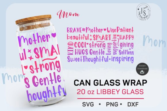 Mothers Day 20oz, Mom Day Can Glass Graphics and Crafts Review