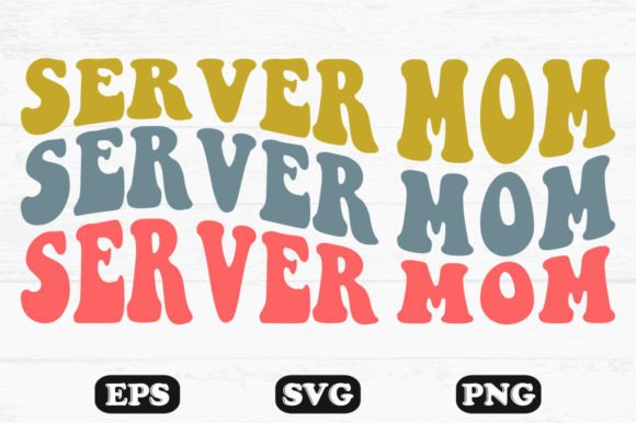 Server Mom Retro Wavy Svg PNG Graphics Review