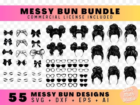 SVG Bundle - Messy Bun Graphics and Crafts Review